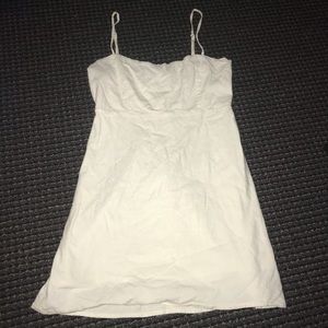 brandy melville white mini dress